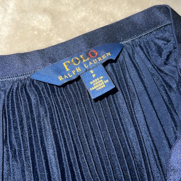 Polo Ralph Lauren Blue Pleated Skirt Size L - Picture 7 of 10